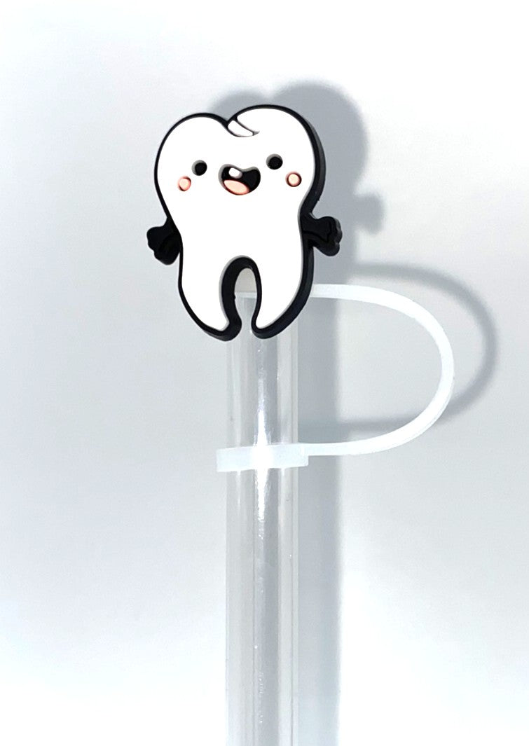 Smiling Molar Tooth Straw Topper