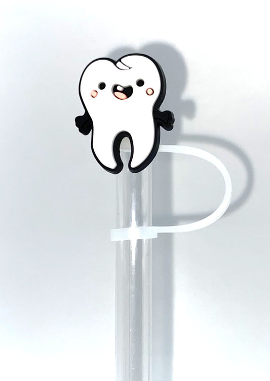 Smiling Molar Tooth Straw Topper