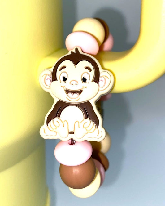 Cute Monkey Stanley Tumbler Cup Handle Charm