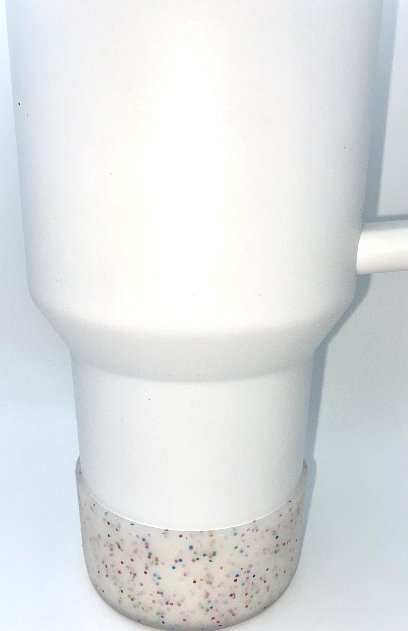 Multicolor Glitter Clear Frosted Translucent Stanley Tumbler Boot Sleeve #43