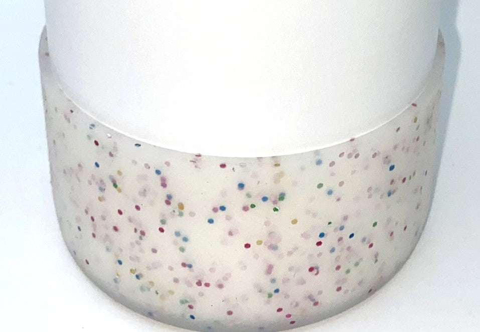 Multicolor Glitter Clear Frosted Translucent Stanley Tumbler Boot Sleeve #43