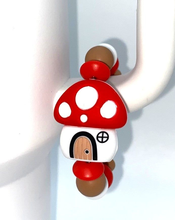 Mushroom House Stanley Tumbler Cup Handle Charm