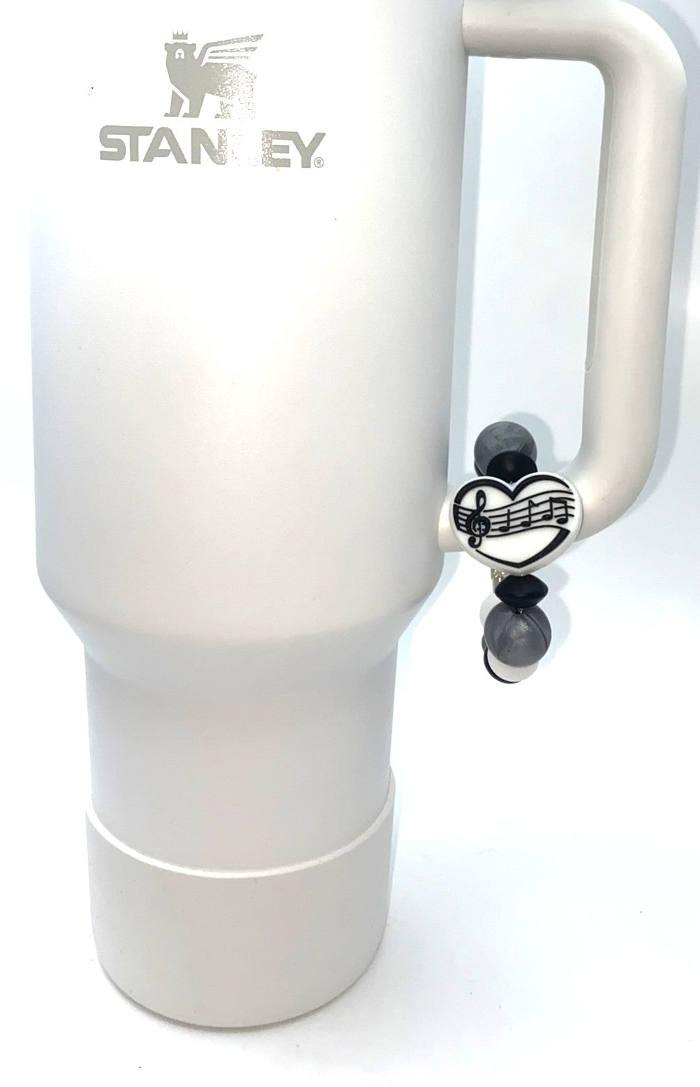 Music Notes Heart Stanley Tumbler Cup Handle Charm