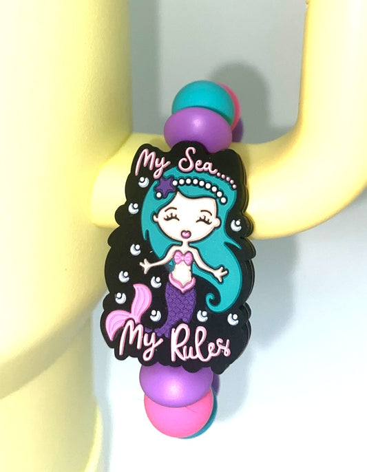 My Sea My Rules Mermaid Stanley Tumbler Cup Handle Charm
