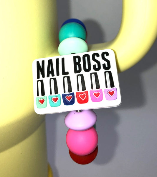 Nail Boss Nail Polish Stanley Tumbler Cup Handle Charm