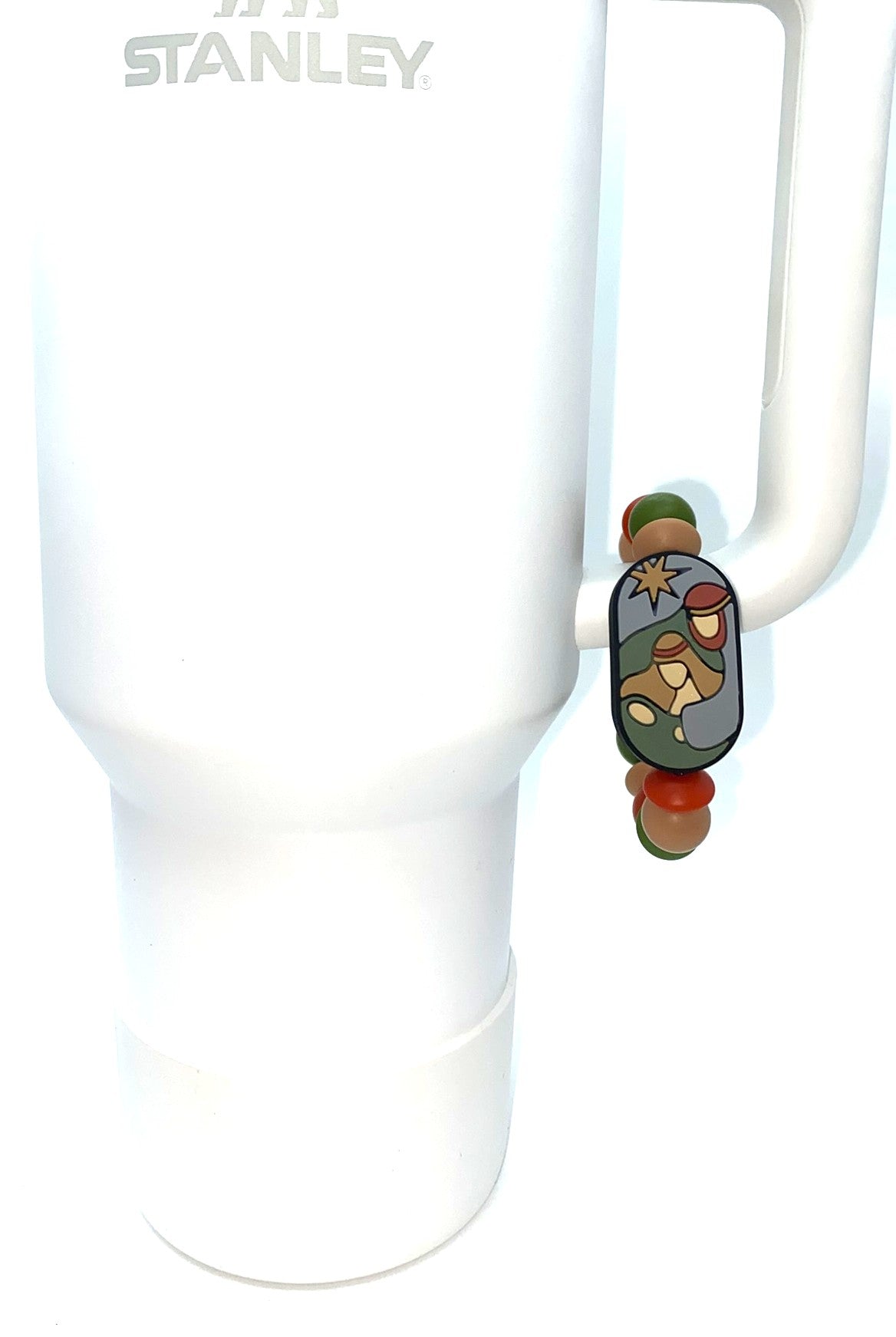 Nativity Scene Oval Christmas Stanley Tumbler Cup Handle Charm