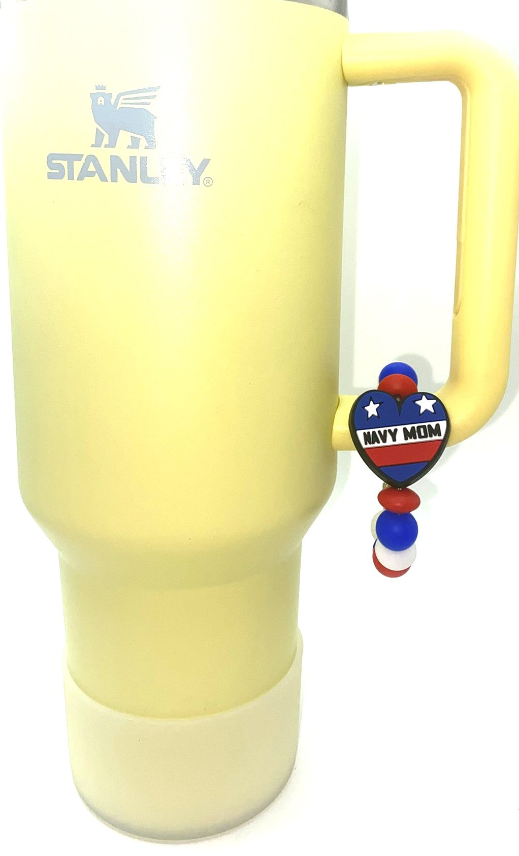 Navy Mom Heart Military Branch Stanley Tumbler Cup Handle Charm