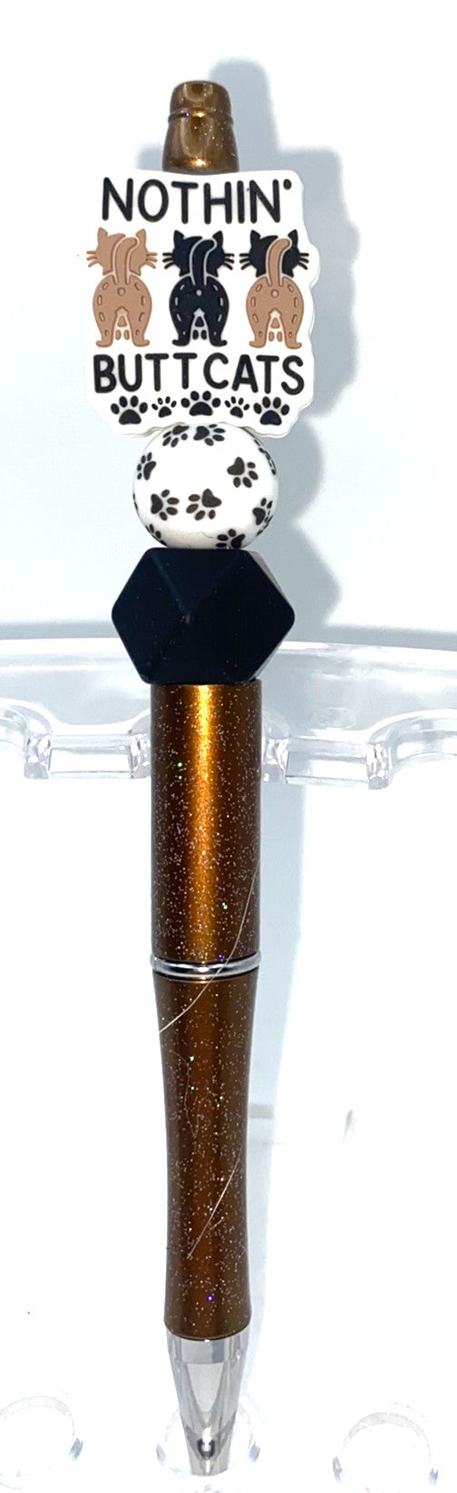 Nothin' Butt Cats Beaded Pen
