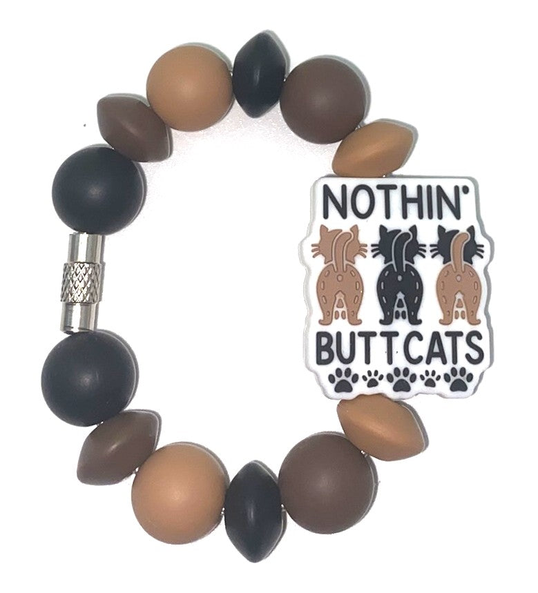 Nothin Butt Cats funny Stanley Tumbler Cup Handle Charm
