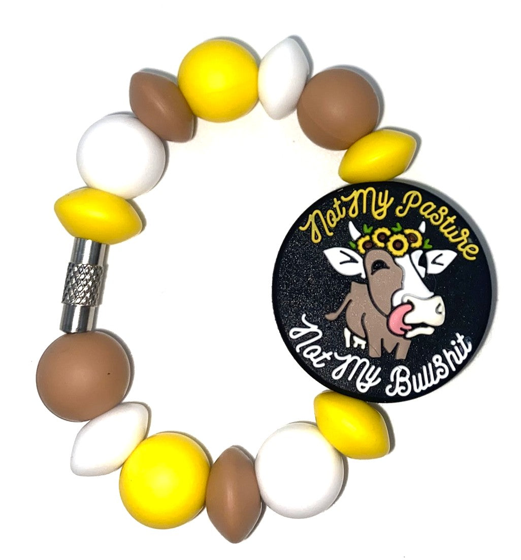 Not My Pasture Not My Bullshit Stanley Tumbler Cup Handle Charm