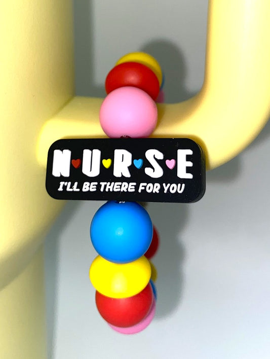 Nurse Friends I'll Be There For You Stanley Tumbler Cup Handle Charm