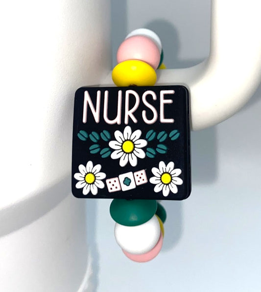 Nurse Daisy Band Aid Stanley Tumbler Cup Handle Charm