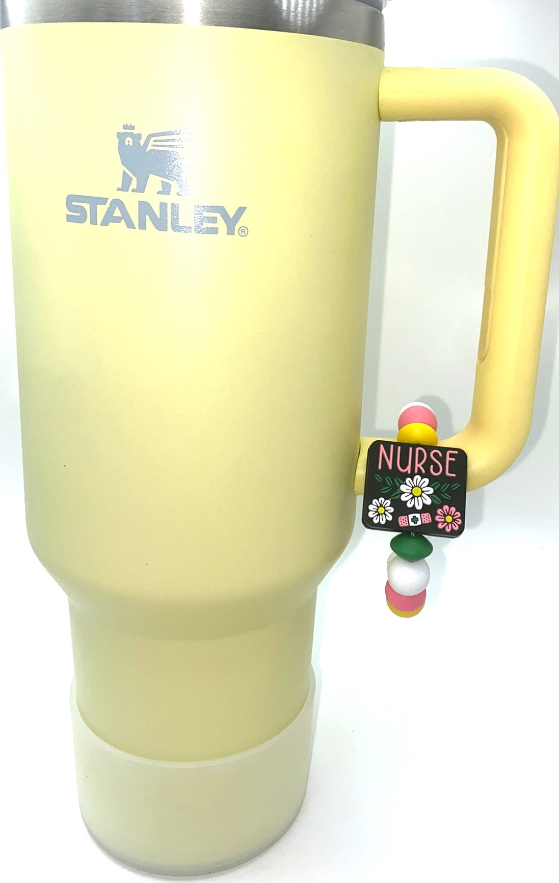 Nurse Daisy Band Aid Stanley Tumbler Cup Handle Charm DAMAGED-READ DESCRIPTION