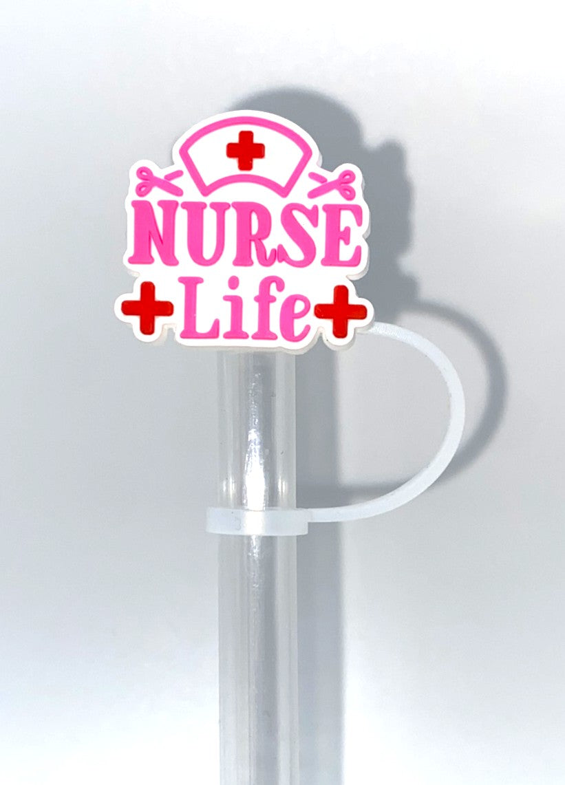 Nurse Life Straw Topper