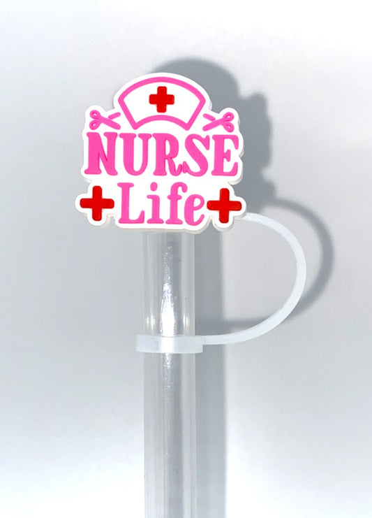 Nurse Life Straw Topper