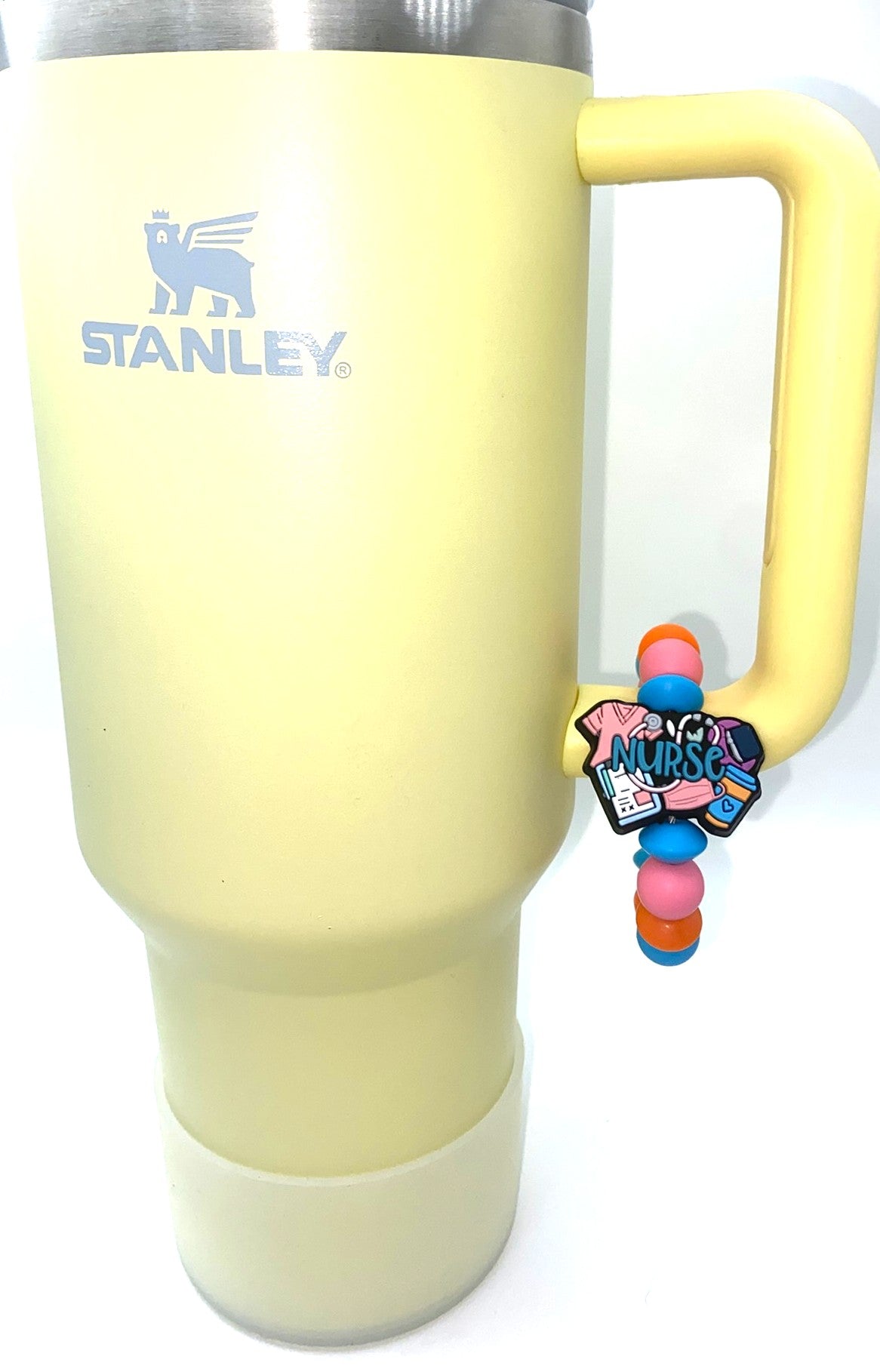 Nurse w/Scrubs Chart & Stethoscope Stanley Tumbler Cup Handle Charm