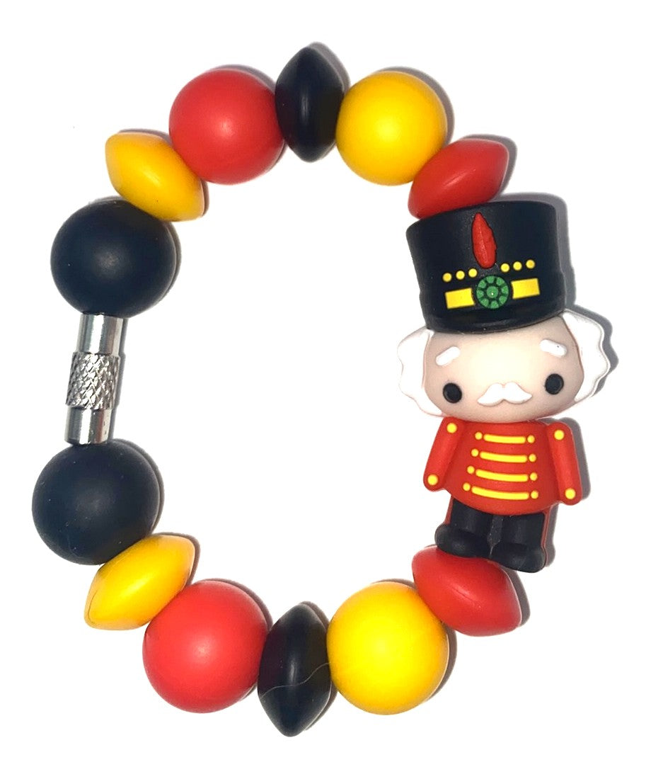 Red Nutcracker 3D Christmas Stanley Tumbler Cup Handle Charm