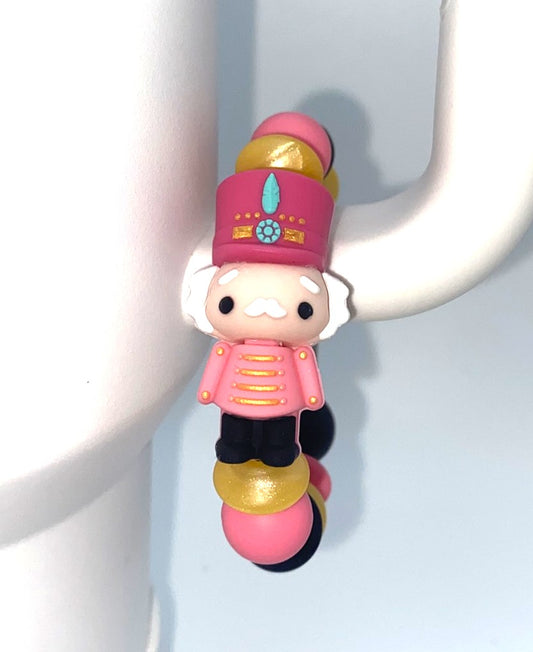 Pink Nutcracker 3D Christmas Stanley Tumbler Cup Handle Charm