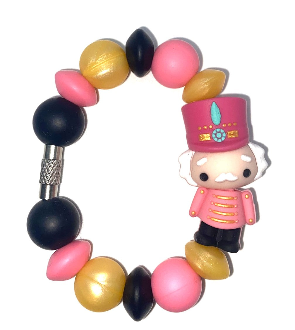 Pink Nutcracker 3D Christmas Stanley Tumbler Cup Handle Charm