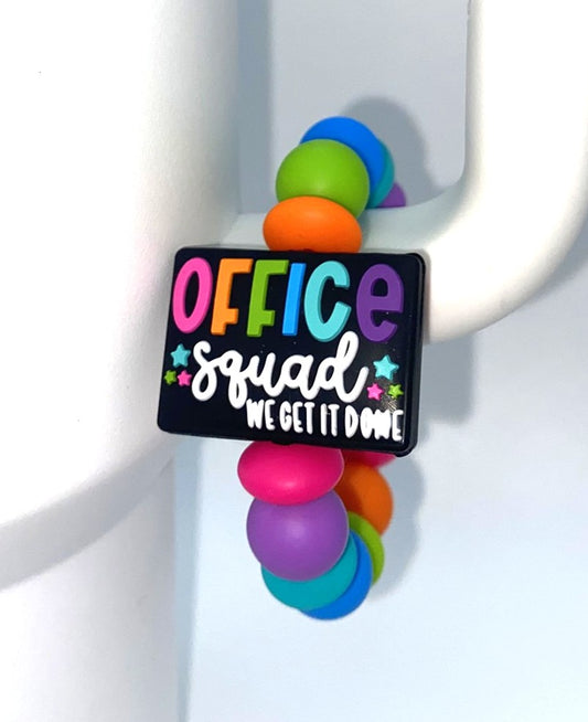 Office Squad We Get It Done Stanley Tumbler Cup Handle Charm