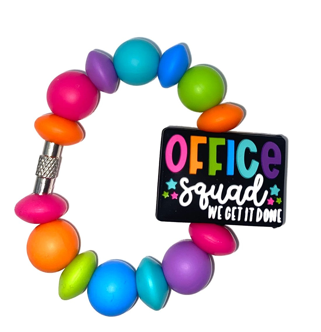 Office Squad We Get It Done Stanley Tumbler Cup Handle Charm