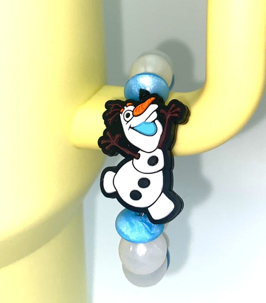 Happy Snowman Warm Hugs Winter Stanley Tumbler Cup Handle Charm