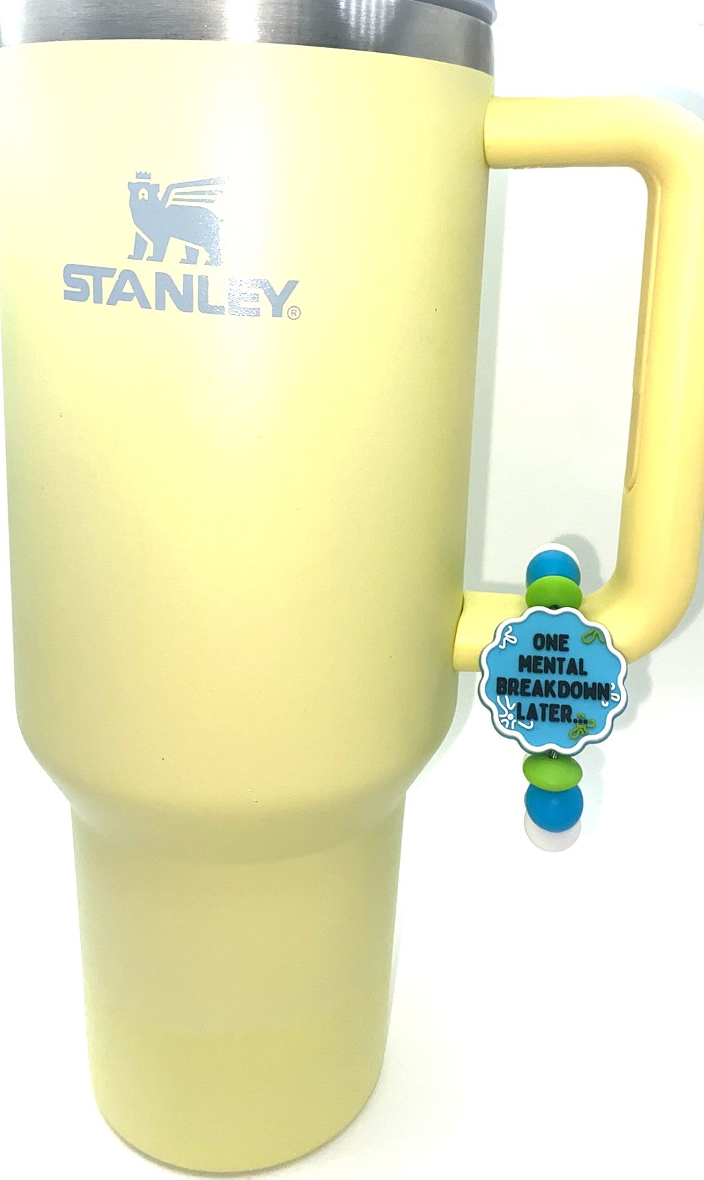 One Mental Breakdown Later Sponge Guy Funny Stanley Tumbler Cup Handle Charm