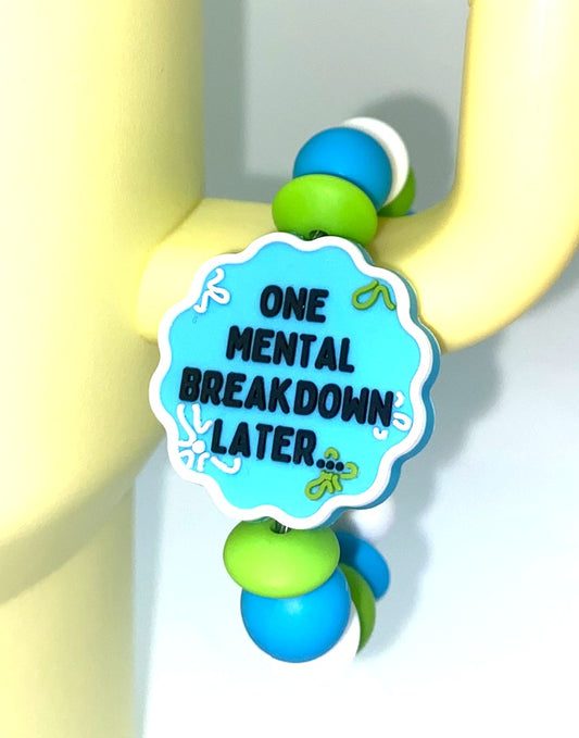 One Mental Breakdown Later Sponge Guy Funny Stanley Tumbler Cup Handle Charm