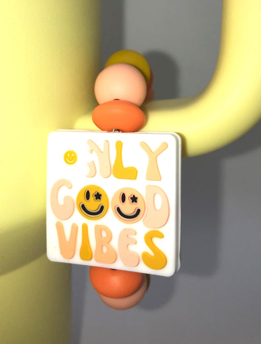 Only Good Vibes Stanley Tumbler Cup Handle Charm