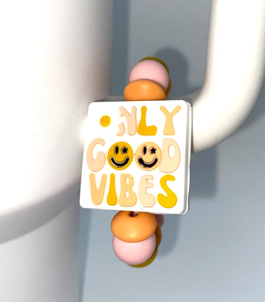 Only Good Vibes Stanley Tumbler Cup Handle Charm