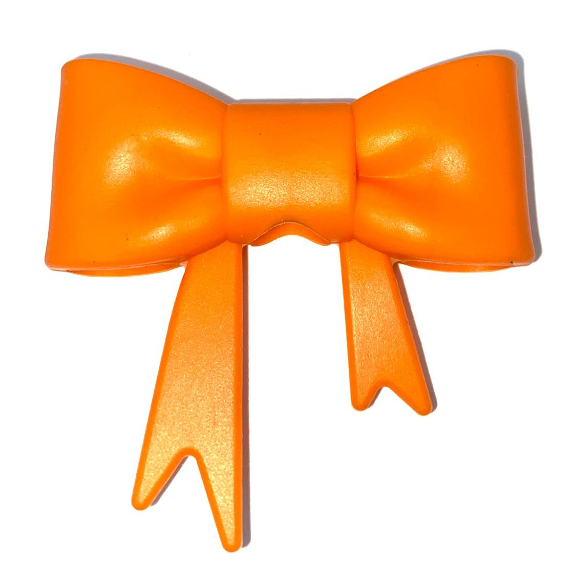 Orange Bow Straw Topper