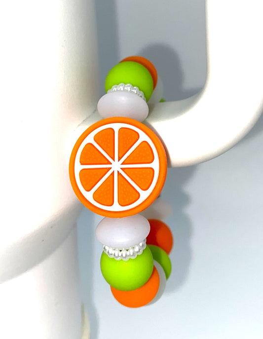 Orange Slice Fruit Stanley Tumbler Cup Handle Charm