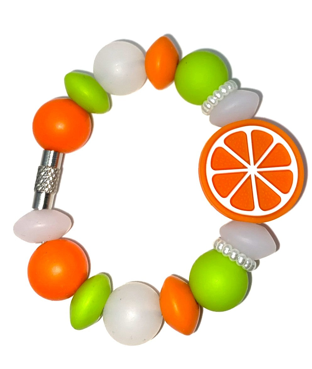 Orange Slice Fruit Stanley Tumbler Cup Handle Charm