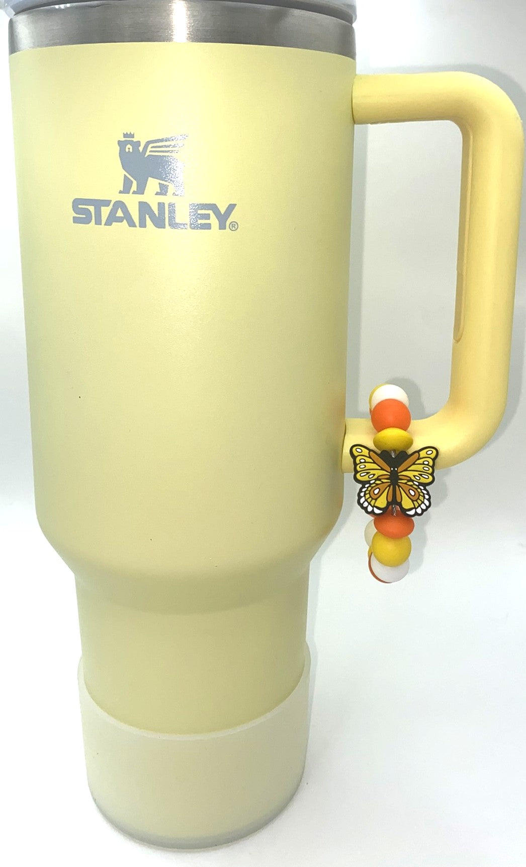 Yellow & Orange Monarch Butterfly Stanley Tumbler Cup Handle Charm