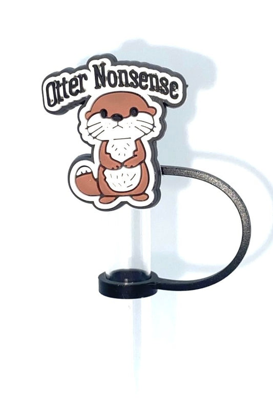 Otter Nonsense Straw Topper