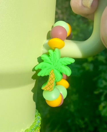 Palm Tree Stanley Tumbler Cup Handle Charm