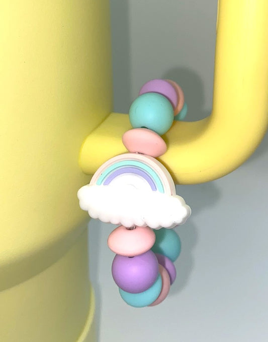 Pastel Rainbow Stanley Tumbler Cup Handle Charm