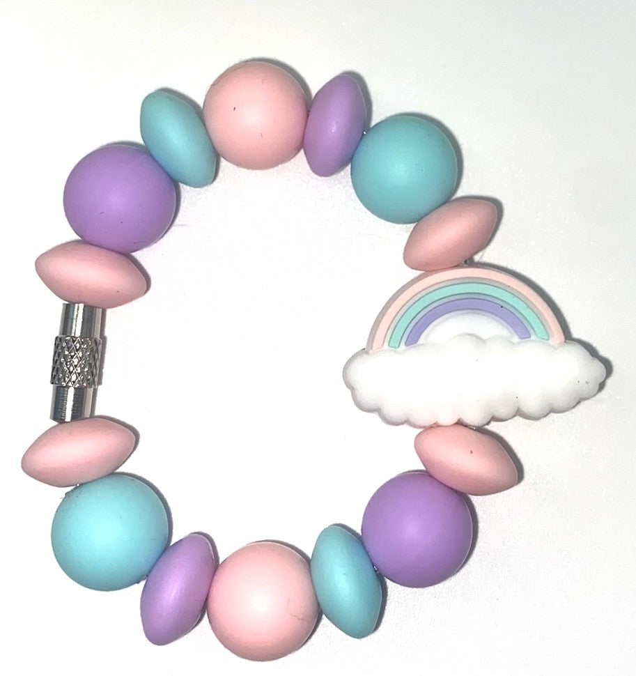 Pastel Rainbow Stanley Tumbler Cup Handle Charm