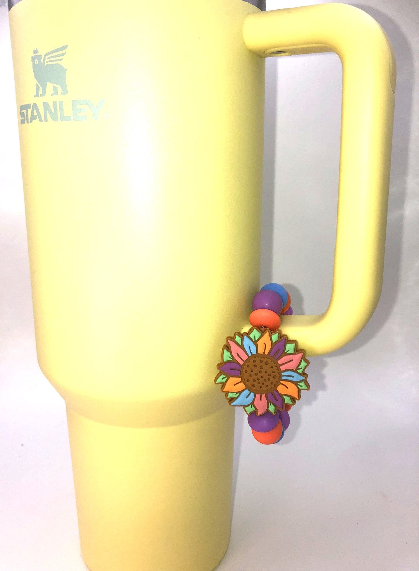 Pastel Western Sunflower Stanley Tumbler Cup Handle Charm