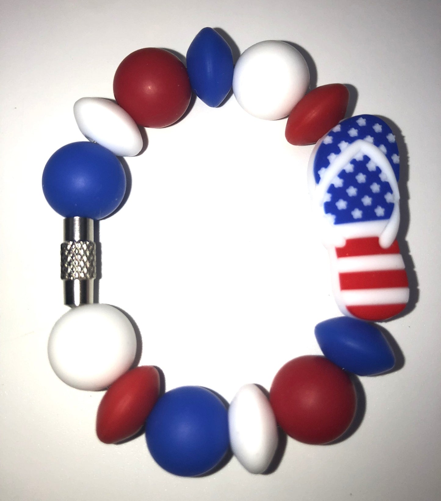 Patriotic Flip Flop Flag Stanley Tumbler Cup Handle Charm