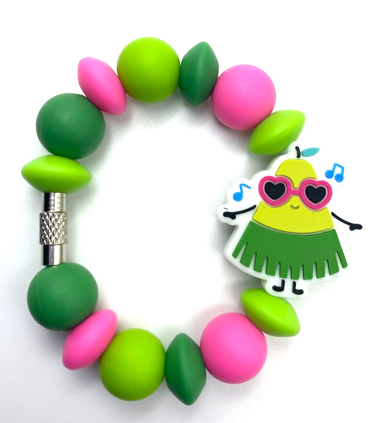 Hawaiian Pear In Grass Skirt Summer Stanley Tumbler Cup Handle Charm