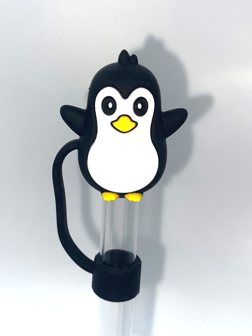 Penguin 3D Straw Topper