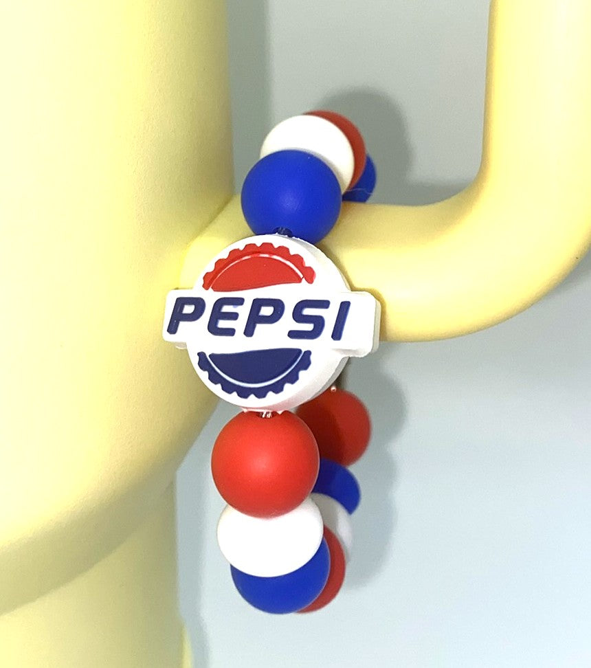 Pepsi Cola Soft Drink Logo Stanley Tumbler Cup Handle Charm