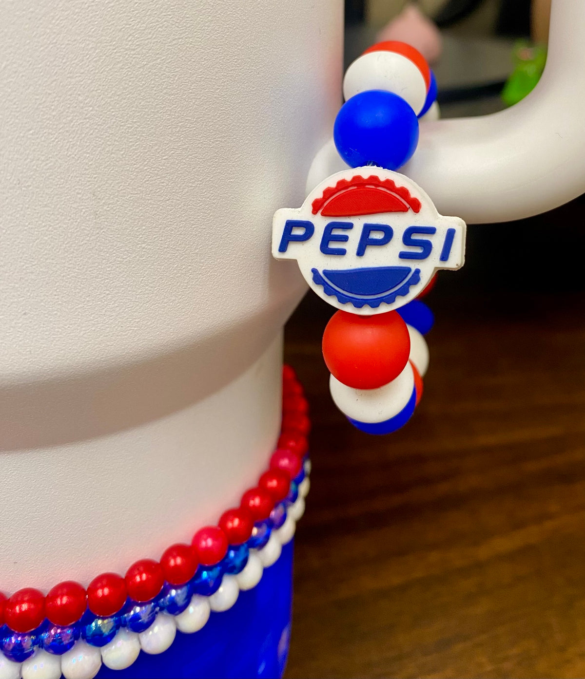 Pepsi Cola Soft Drink Logo Stanley Tumbler Cup Handle Charm