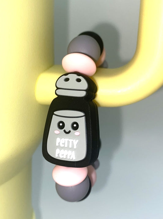 Petty Peppa Pepper Shaker Stanley Tumbler Cup Handle Charm