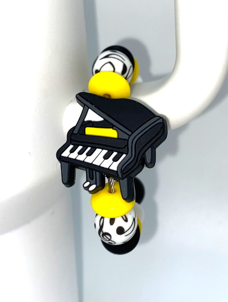 Piano Music Stanley Tumbler Cup Handle Charm