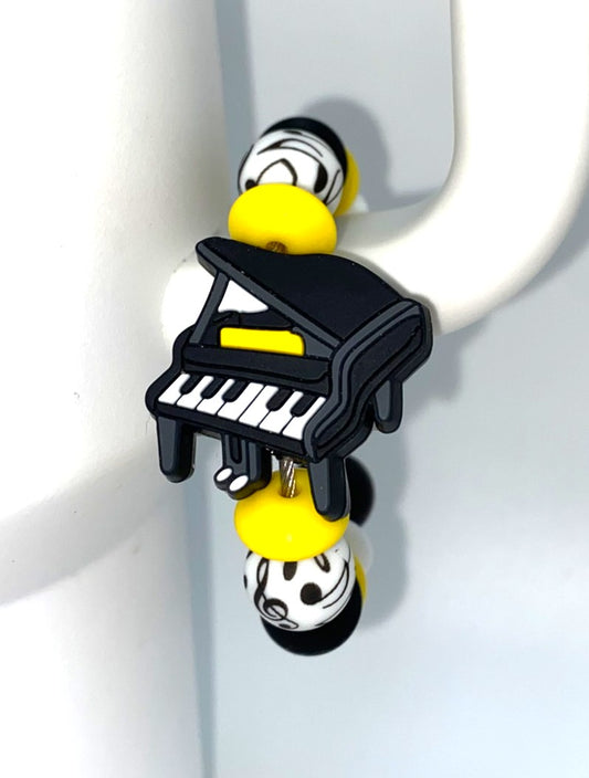 Piano Music Stanley Tumbler Cup Handle Charm