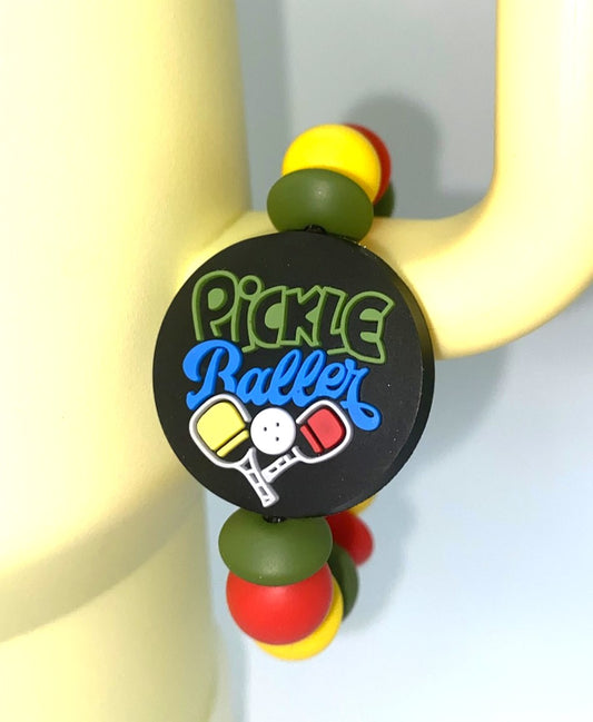 Pickle Baller Stanley Tumbler Cup Handle Charm