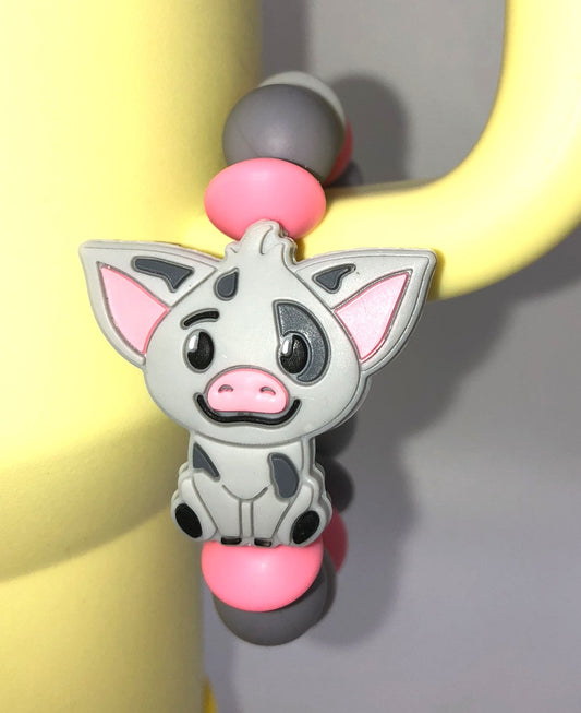 Pig Spotted Cartoon Pua Stanley Tumbler Cup Handle Charm