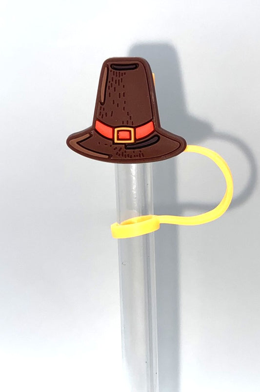 Thanksgiving Pilgrim Hat Straw Topper